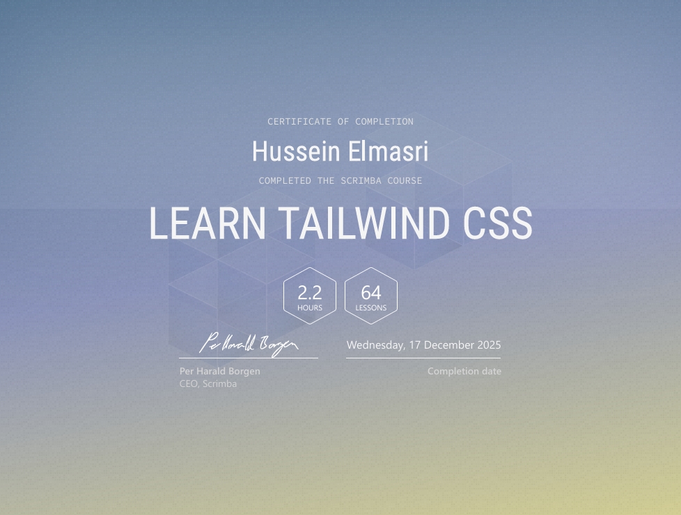 Learn Tailwind CSS